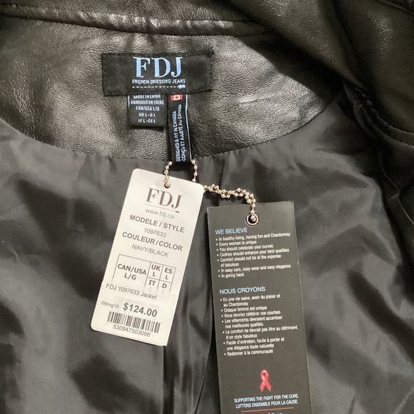 NWT French Dressing navy and black vest size L - Picture 5 of 6